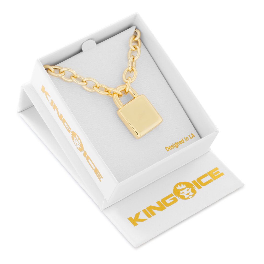 Original Padlock Necklace  in  by King Ice