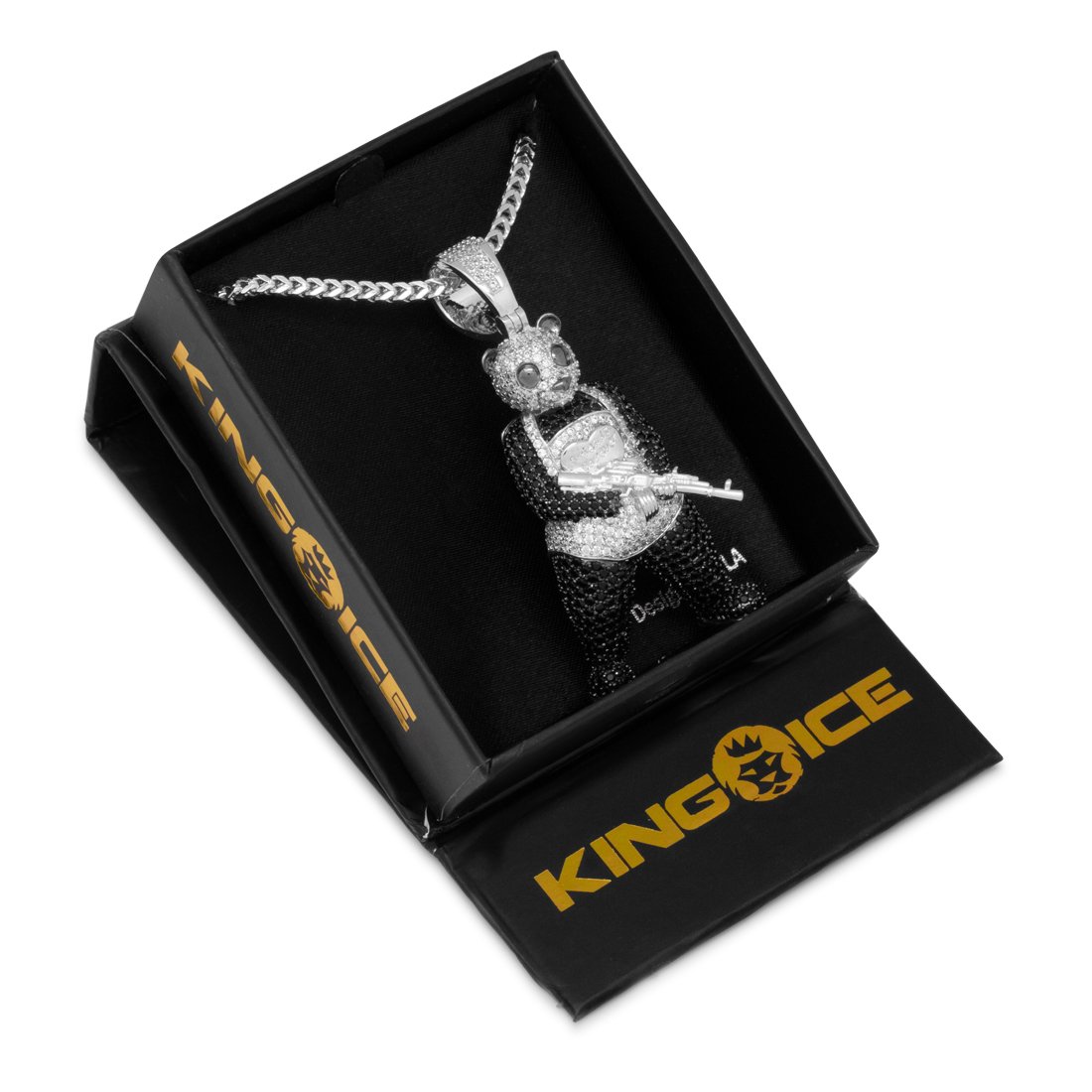 Panda Man Necklace  in  by King Ice