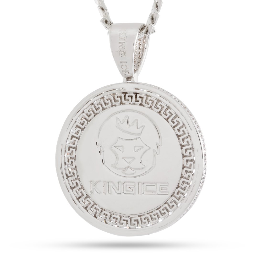 Peace and Love Medallion Necklace  in  by King Ice