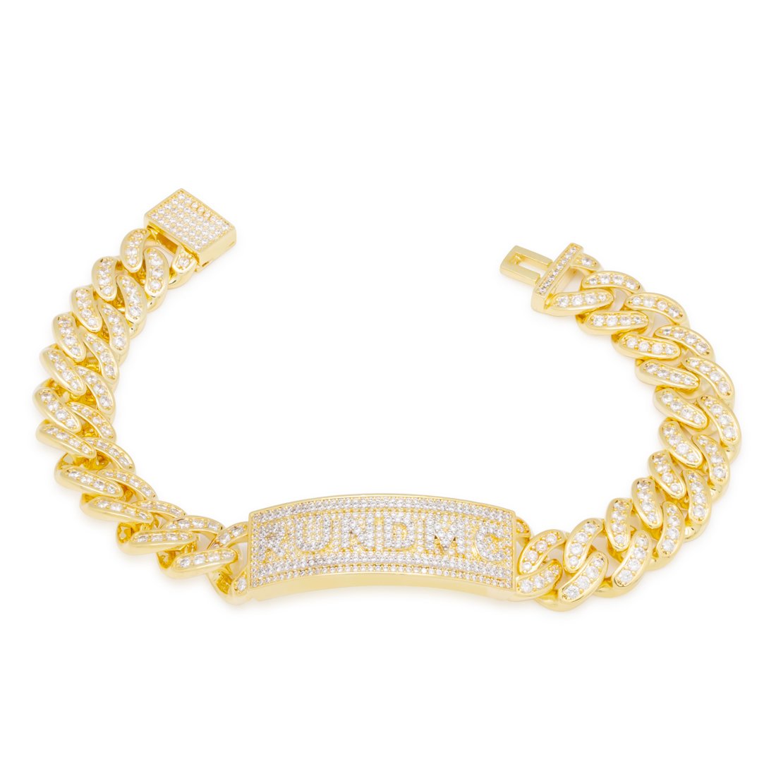 RUN DMC x King Ice - 15mm Classic Logo Bracelet  in  14K Gold / 8" by King Ice