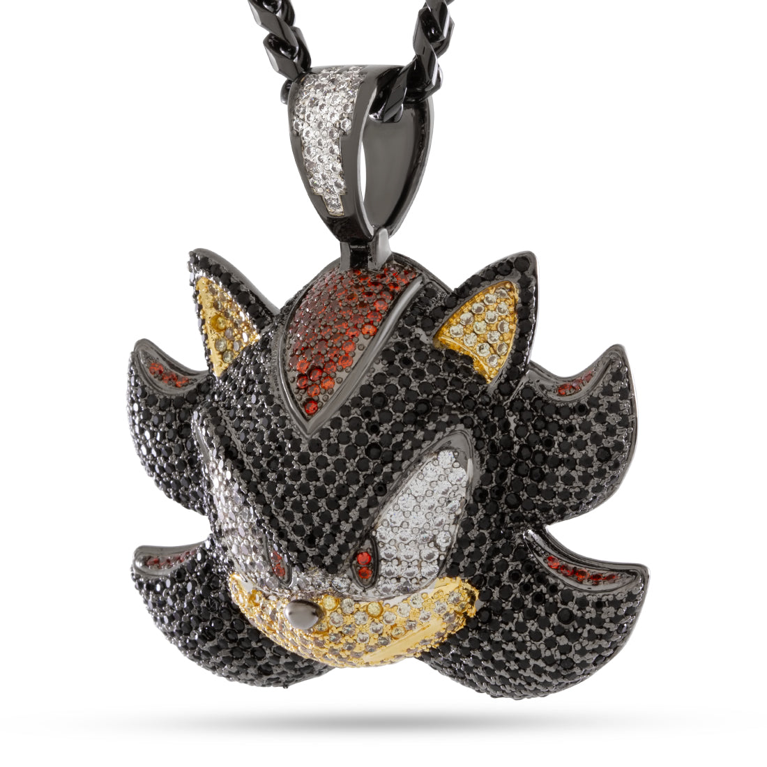 Sonic the Hedgehog x King Ice - Shadow Necklace  in  Black Gold / 2" by King Ice