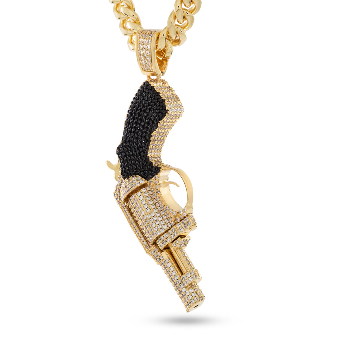 .38 Special Necklace  in  14K Gold / 3.2" by King Ice