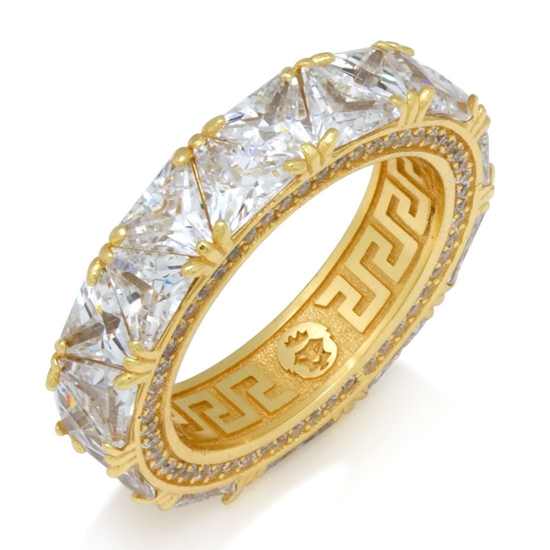 Trillion-Cut Ring  in  Sterling Silver / 14K Vermeil / 7 by King Ice