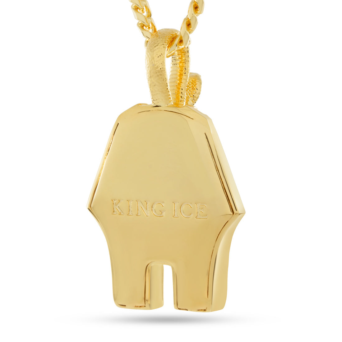 Uraeus Pharaoh Necklace  in  14K Gold / 2.4" by King Ice