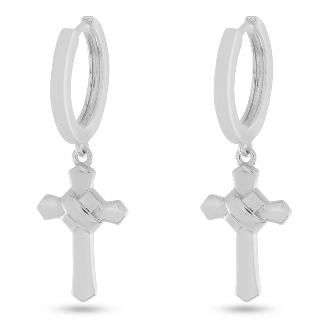 Wrapped Cross Earrings  in  by King Ice