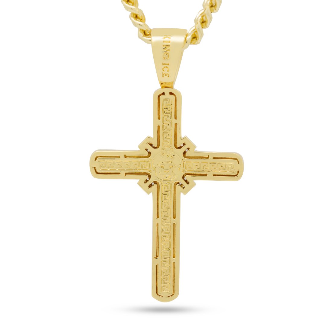 Wrapped Cross Necklace  in  by King Ice