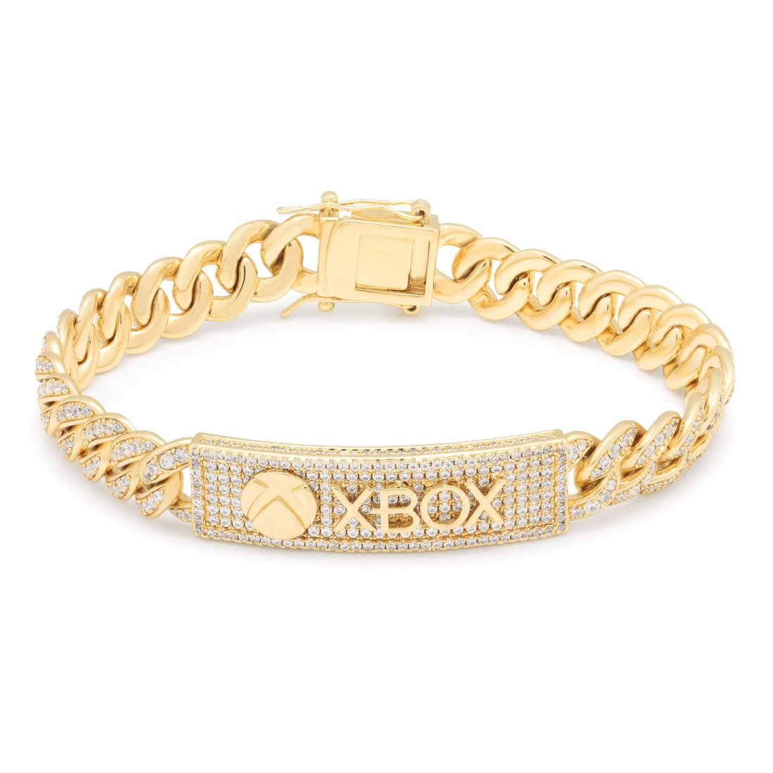 Xbox x King Ice - 10mm Xbox ID Bracelet  in  14K Gold / 8" by King Ice