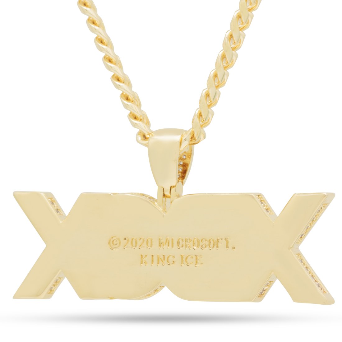 Xbox x King Ice - Xbox Necklace  in  14K Gold / 1.2" by King Ice